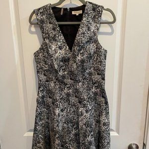 Rebecca Taylor Black and White Sleeveless Dress